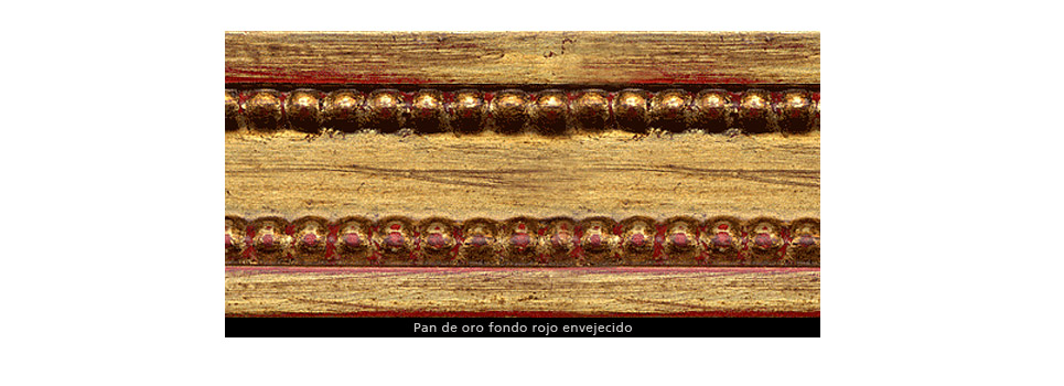 sillas pan de oro fondo rojo envejecido